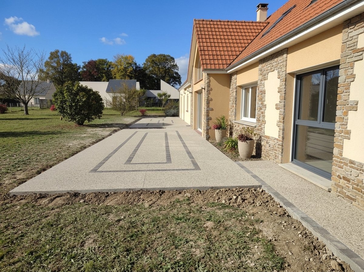 Patio en Béton Désactivé